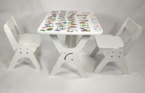 Детский растущий стол-парта и два стула Я САМ "Умка-Дуо" (Алфавит) в Новоуральске - novouralsk.mebel-74.com | фото
