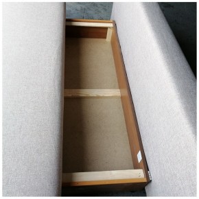 Диван-кровать Комфорт без подлокотников BALTIC AZURE (2 подушки) в Новоуральске - novouralsk.mebel-74.com | фото