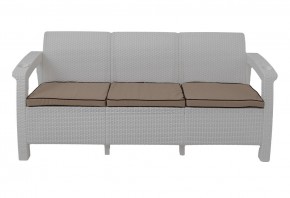 Диван Yalta Premium Sofa 3 Set (Ялта) белый (+подушки под спину) в Новоуральске - novouralsk.mebel-74.com | фото