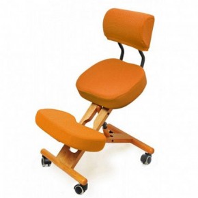 Коленный стул со спинкой Smartstool KW02В + Чехлы в Новоуральске - novouralsk.mebel-74.com | фото