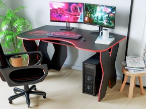 Компьютерный стол КЛ №9.0 (Черный/Красный) в Новоуральске - novouralsk.mebel-74.com | фото