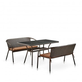 Комплект мебели из иск. ротанга T286A/S139A-W53 Brown в Новоуральске - novouralsk.mebel-74.com | фото