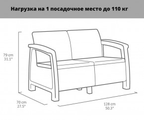 Комплект мебели Корфу Рест (Corfu Rest - without table) графит в Новоуральске - novouralsk.mebel-74.com | фото