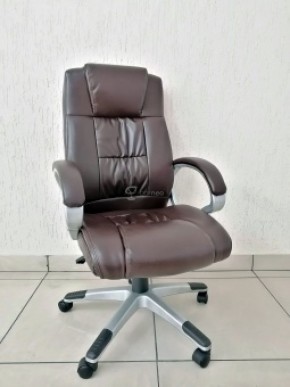 Кресло Barneo K-6 для руководителя (коричневая экокожа) в Новоуральске - novouralsk.mebel-74.com | фото