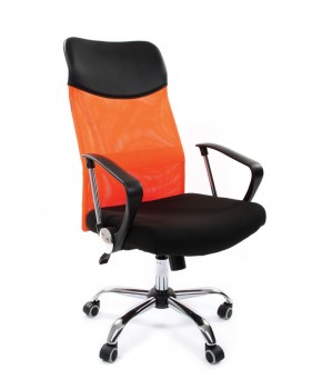 Кресло для руководителя CHAIRMAN 610 N (15-21 черный/сетка оранжевый) в Новоуральске - novouralsk.mebel-74.com | фото