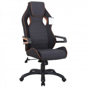 Кресло компьютерное BRABIX Techno Pro GM-003 (ткань черное/серое, вставки оранжевые) 531813 в Новоуральске - novouralsk.mebel-74.com | фото