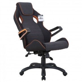 Кресло компьютерное BRABIX Techno Pro GM-003 (ткань черное/серое, вставки оранжевые) 531813 в Новоуральске - novouralsk.mebel-74.com | фото