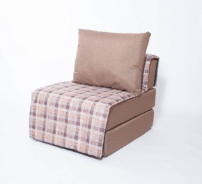 Кресло-кровать бескаркасное Харви (коричневый-квадро беж) в Новоуральске - novouralsk.mebel-74.com | фото