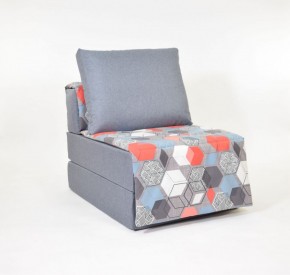 Кресло-кровать бескаркасное Харви (серый-геометрия слейт) в Новоуральске - novouralsk.mebel-74.com | фото