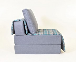 Кресло-кровать бескаркасное Харви (серый-квадро азур) в Новоуральске - novouralsk.mebel-74.com | фото