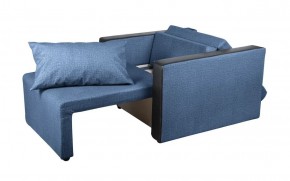 Кресло-кровать Милена с подлокотниками (синий) Велюр в Новоуральске - novouralsk.mebel-74.com | фото