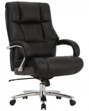 Кресло офисное BRABIX PREMIUM "Bomer HD-007" (рециклированная кожа, хром, черное) 531939 в Новоуральске - novouralsk.mebel-74.com | фото