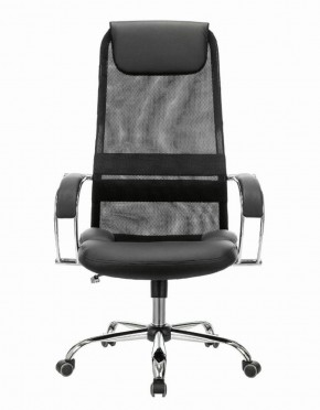 Кресло офисное BRABIX PREMIUM "Stalker EX-608 CH" (хром, ткань-сетка/кожзам, черное) 532091 в Новоуральске - novouralsk.mebel-74.com | фото