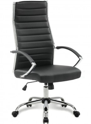 Кресло офисное BRABIX "Style EX-528", экокожа, хром, черное, 531947 в Новоуральске - novouralsk.mebel-74.com | фото