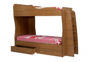 Кровать детская 2-х ярусная Юниор-1 (800*2000) ЛДСП в Новоуральске - novouralsk.mebel-74.com | фото