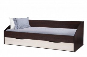 Кровать одинарная "Фея - 3" симметричная New (2000Х900) венге/вудлайн кремовый в Новоуральске - novouralsk.mebel-74.com | фото