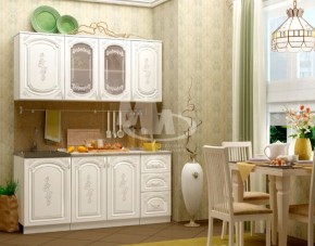 ЛИЗА-2 Кухонный гарнитур 1,7 Белый глянец холодный в Новоуральске - novouralsk.mebel-74.com | фото