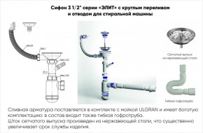 Мойка кухонная ULGRAN U-101 (500) в Новоуральске - novouralsk.mebel-74.com | фото