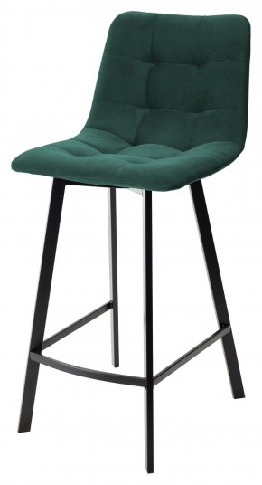 Полубарный стул CHILLI-QB SQUARE зеленый #19, велюр / черный каркас (H=66cm) М-City в Новоуральске - novouralsk.mebel-74.com | фото