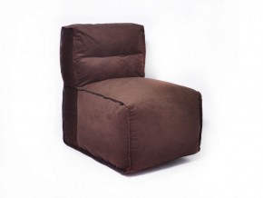 Прямое модульное бескаркасное кресло Комфорт (Шоколад велюр) в Новоуральске - novouralsk.mebel-74.com | фото