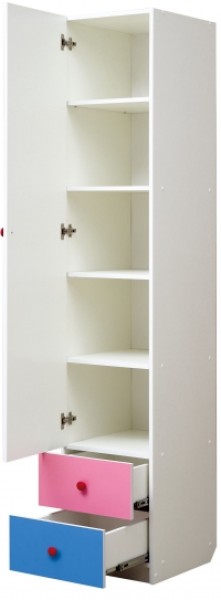 Шкаф 1-но дверный с ящиками и фотопечатью Совята 1.1 (400) в Новоуральске - novouralsk.mebel-74.com | фото