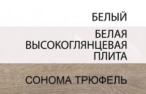 Шкаф 2D/TYP 20A, LINATE ,цвет белый/сонома трюфель в Новоуральске - novouralsk.mebel-74.com | фото