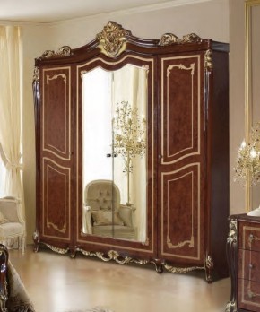 Шкаф 4-х дверный с зеркалами (19.144) Джоконда в Новоуральске - novouralsk.mebel-74.com | фото
