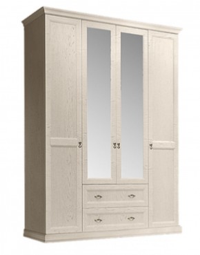 Шкаф 4-х дверный (с зеркалами) для платья и белья с выдвижными ящиками Венеция дуб седан (ВНШ1/41) в Новоуральске - novouralsk.mebel-74.com | фото