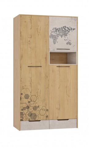 Шкаф для одежды 3 двери и 2 ящика Шк134.0 ДС Стэнфорд в Новоуральске - novouralsk.mebel-74.com | фото