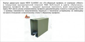 Шкаф-купе 1700 серии NEW CLASSIC K6Z+K6+B2+PL3 (2 ящика+2 штанги) профиль «Капучино» в Новоуральске - novouralsk.mebel-74.com | фото