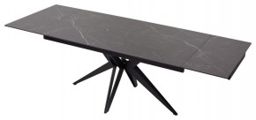 Стол FORIO 160 MATT BLACK MARBLE SOLID CERAMIC / BLACK, ®DISAUR в Новоуральске - novouralsk.mebel-74.com | фото